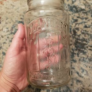 Planters Peanuts 75th Anniversary Glass Peanut Jar